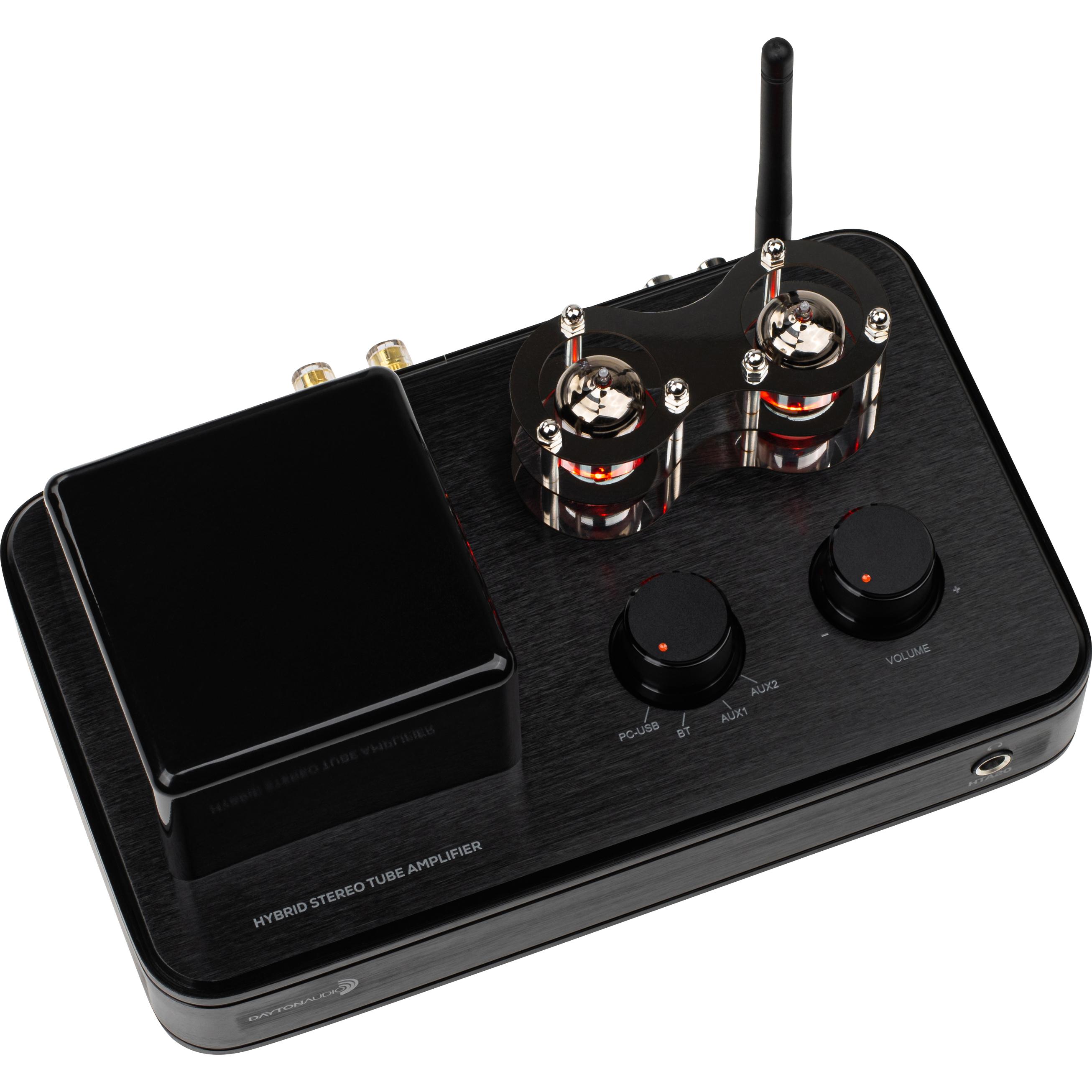 Dayton Audio HTA20 20 Watt Integrated Stereo Hybrid Tube Amplifier